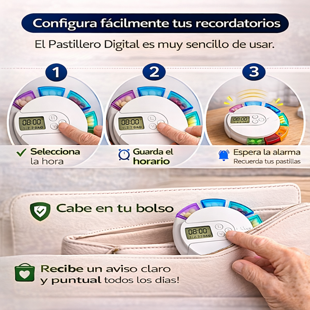 Pastillero Electrónico Semanal con Alarma