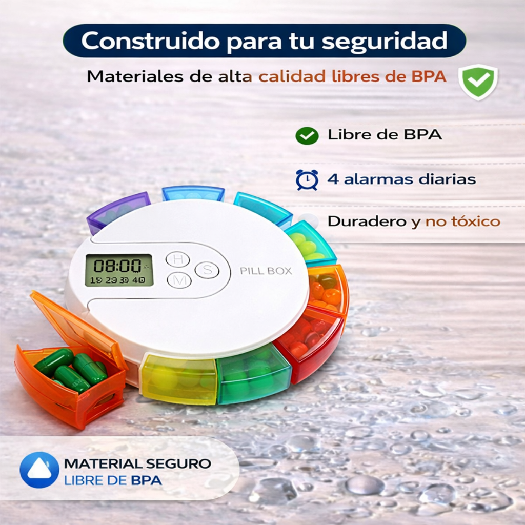 Pastillero Electrónico Semanal con Alarma