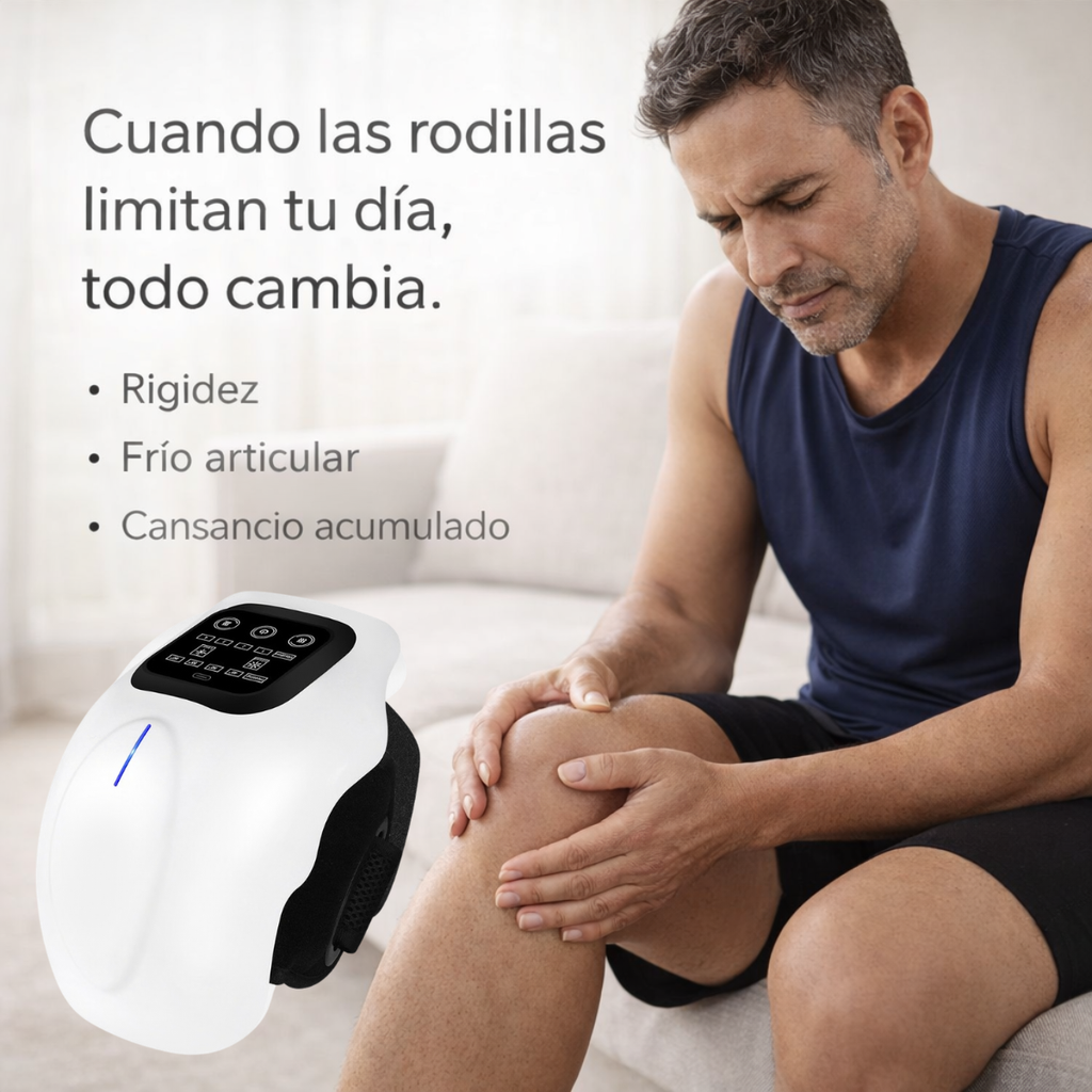 Masajeador de Rodilla 4 en 1 con Calor y Vibración