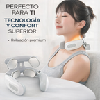 Masajeador Cervical Inalámbrico 4 Cabezales | Calor y 6 Modos