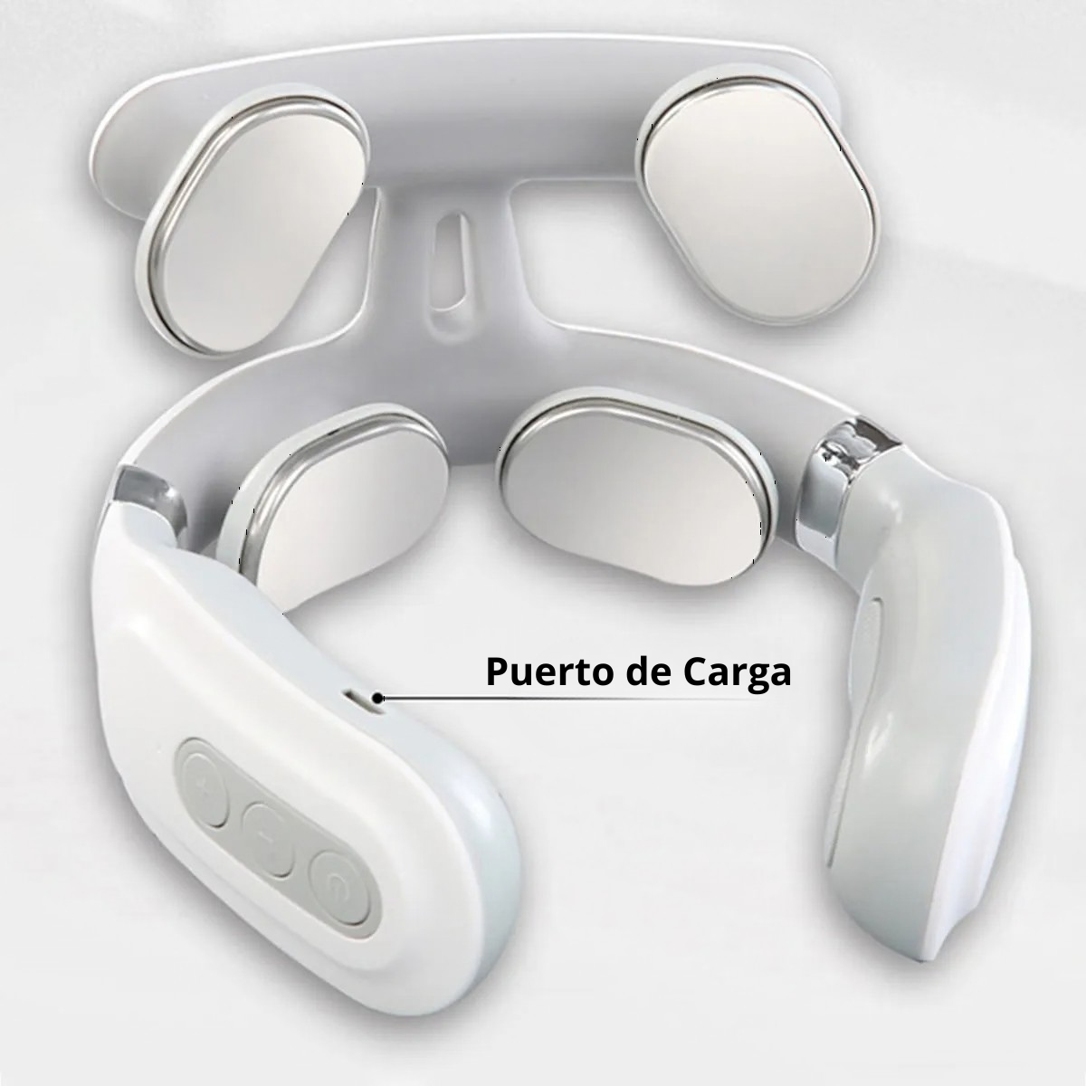Masajeador Cervical Inalámbrico 4 Cabezales | Calor y 6 Modos
