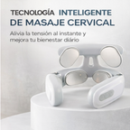 Masajeador Cervical Inalámbrico 4 Cabezales | Calor y 6 Modos