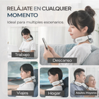Masajeador Cervical Inalámbrico 4 Cabezales | Calor y 6 Modos