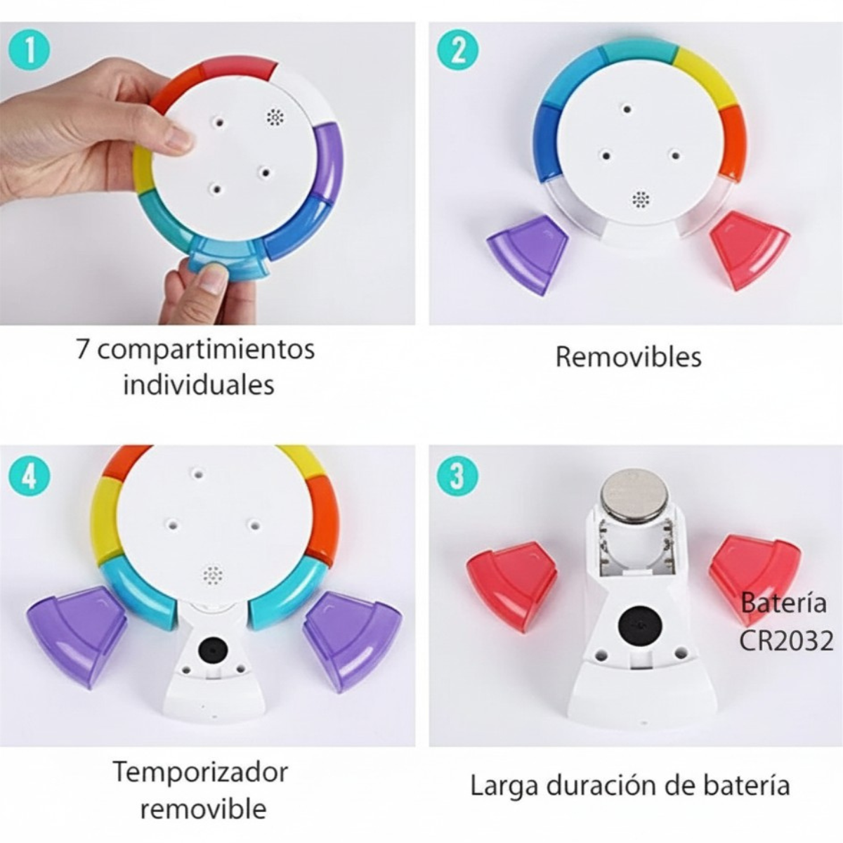 Pastillero Electrónico Semanal con Alarma
