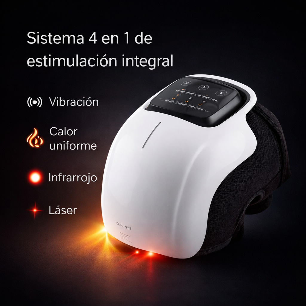 Masajeador de Rodilla 4 en 1 con Calor y Vibración