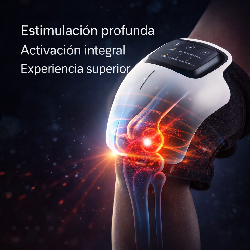 Masajeador de Rodilla 4 en 1 con Calor y Vibración