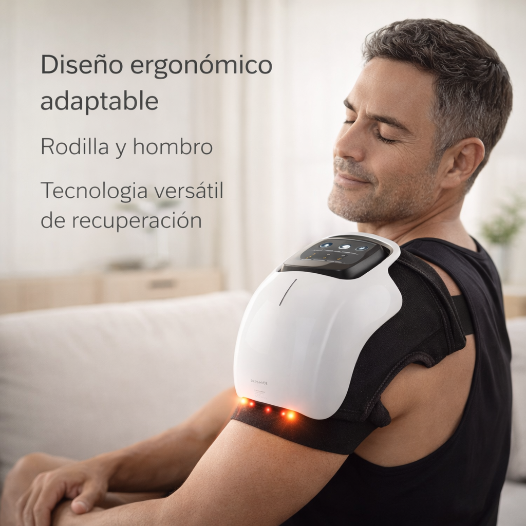 Masajeador de Rodilla 4 en 1 con Calor y Vibración