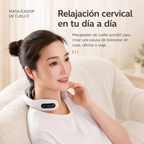 Masajeador Cervical Portátil con Calor | 6 Modos y 9 Intensidades