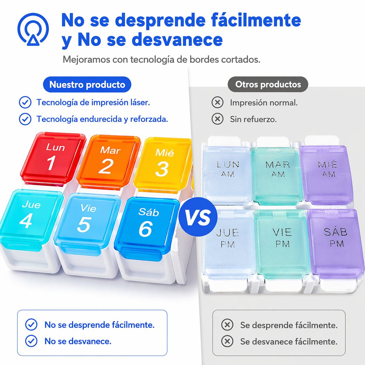 Organizador de Pastillas Inteligente 7 Días con Alarma
