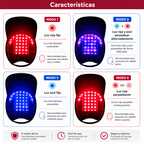 Gorra LED Capilar Luz Roja y Azul | Cuidado Estético en Casa