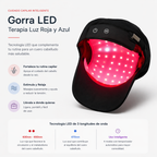 Gorra LED Capilar Luz Roja y Azul | Cuidado Estético en Casa