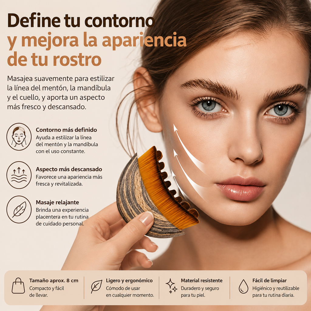 Cepillo Facial de Masaje y Contorno Estético