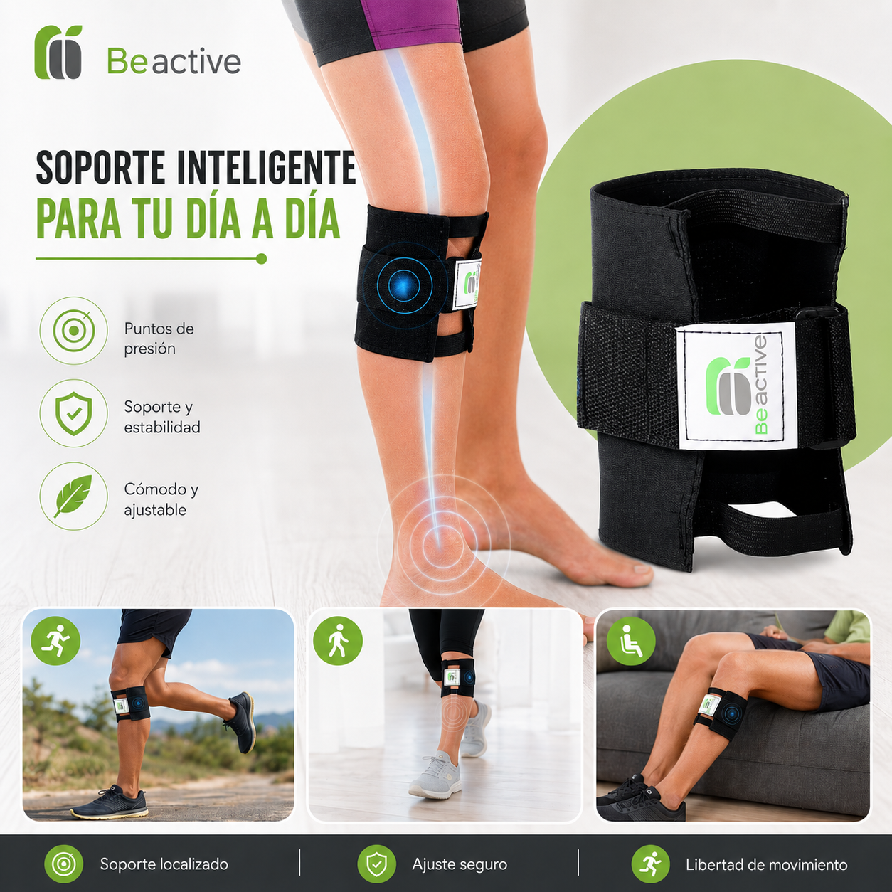 Soporte Ajustable para Pierna y Rodilla