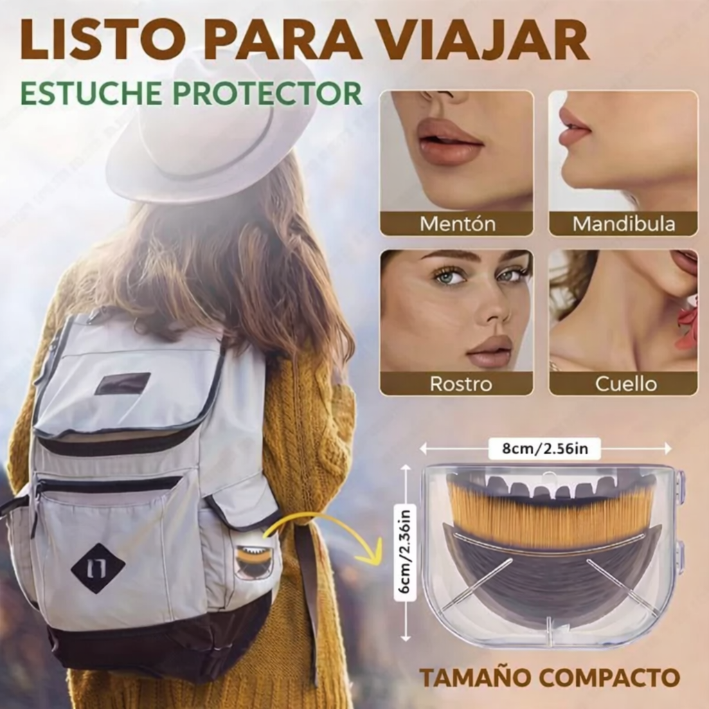 Cepillo Facial de Masaje y Contorno Estético