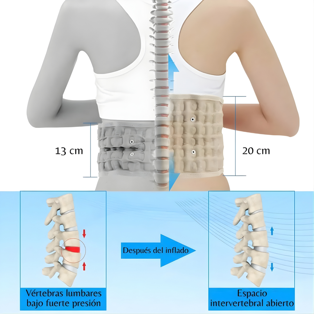 Soporte Lumbar Inflable Ajustable | Comodidad para Espalda Baja