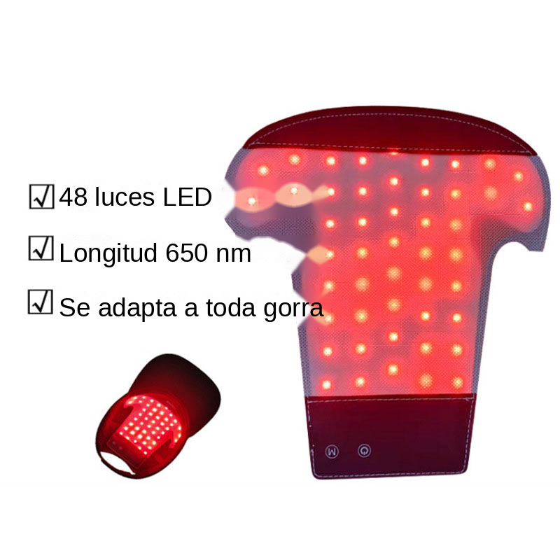 Gorra LED Capilar Luz Roja y Azul | Cuidado Estético en Casa